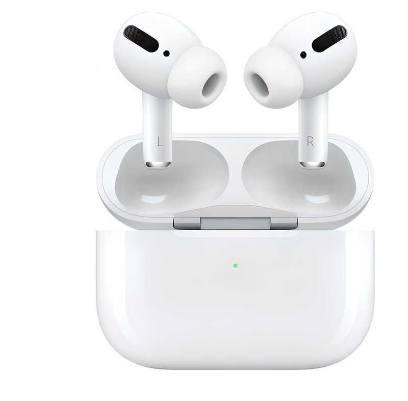 Air-pods Pro with Wireless Charging Case with Sensor Enabled Bluetooth Headset (White, True Wireless)