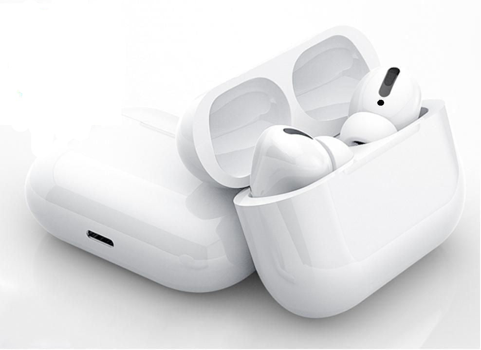 Air-pods Pro with Wireless Charging Case with Sensor Enabled Bluetooth Headset (White, True Wireless)